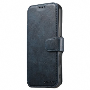 Bőrtok iPhone 17 Pro Mágneses Retró Levehető Tokkal