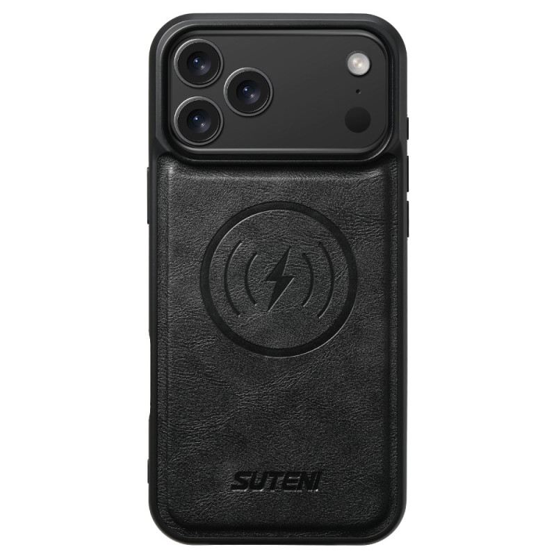 Bőrtok iPhone 17 Pro Mágneses Retró Levehető Tokkal