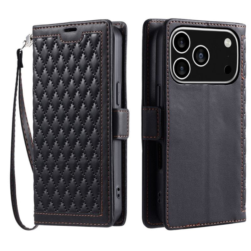 Bőrtok iPhone 17 Pro Steppelt