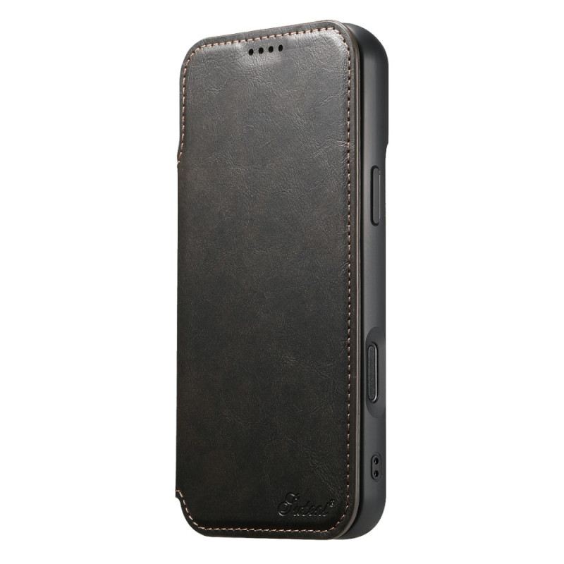 Fliptok iPhone 17 Pro Magsafe Kompatibilis Bőrhatású