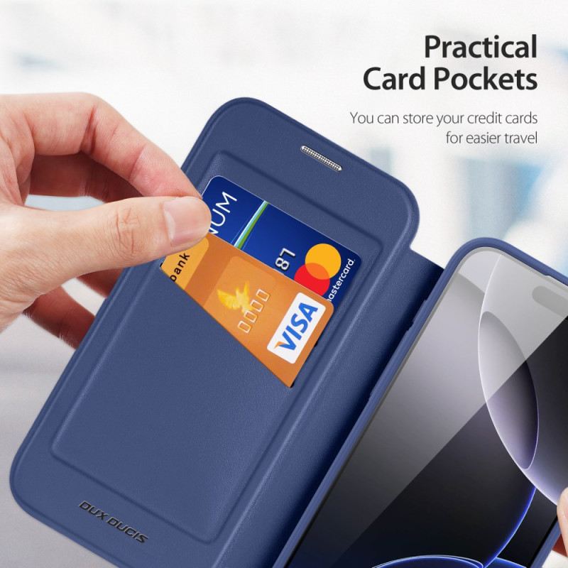 Fliptok iPhone 17 Pro Skin X Pro Sorozat Dux Ducis Állvánnyal