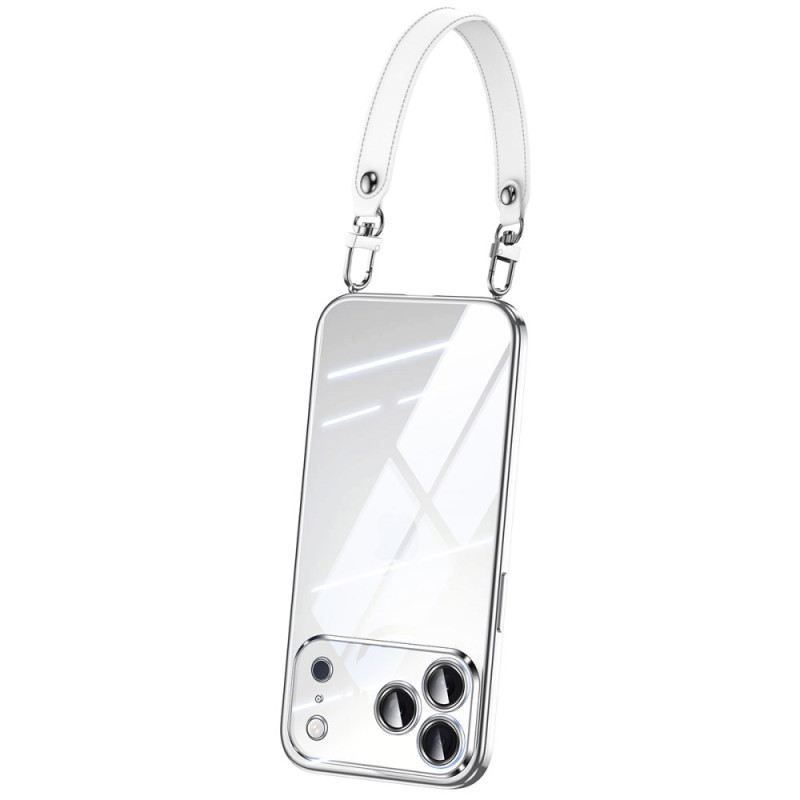 Mobiltelefon Tokok iPhone 17 Pro Átlátszó Csuklópánttal