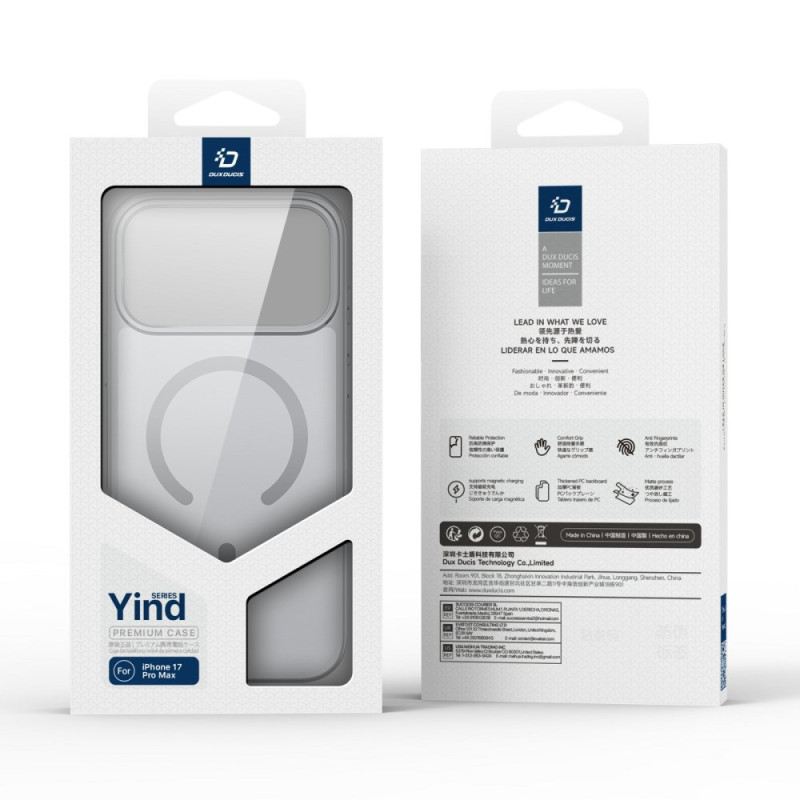 Mobiltelefon Tokok iPhone 17 Pro Magsafe Yind Sorozat Dux Ducis