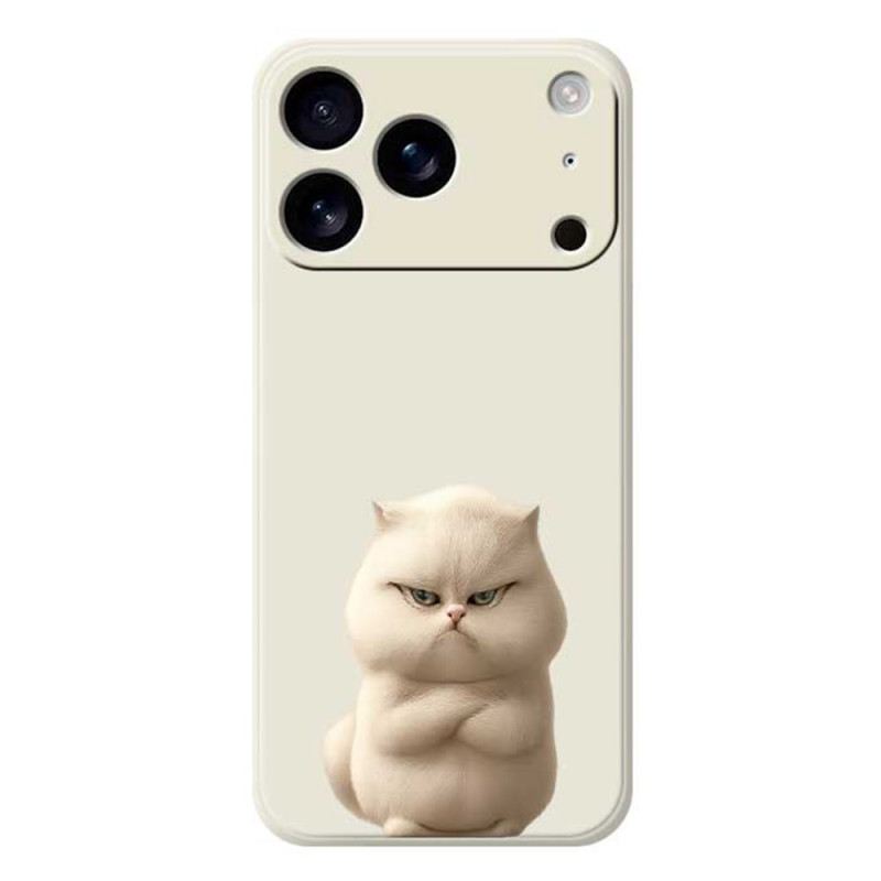 Tok iPhone 17 Pro Folyékony Szilikon Dühös Macska