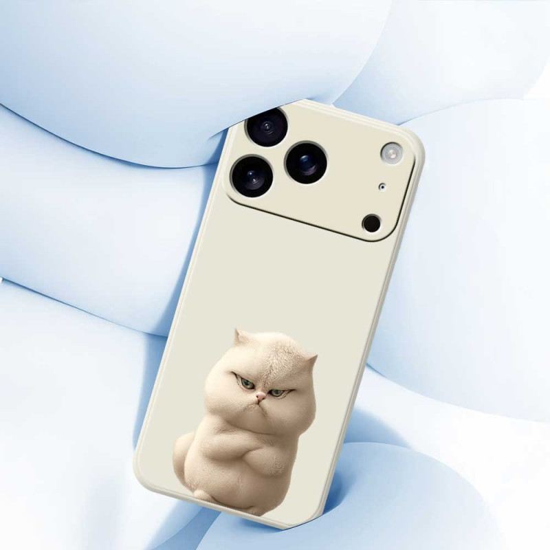 Tok iPhone 17 Pro Folyékony Szilikon Dühös Macska