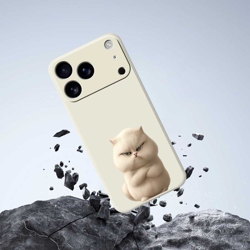 Tok iPhone 17 Pro Folyékony Szilikon Dühös Macska