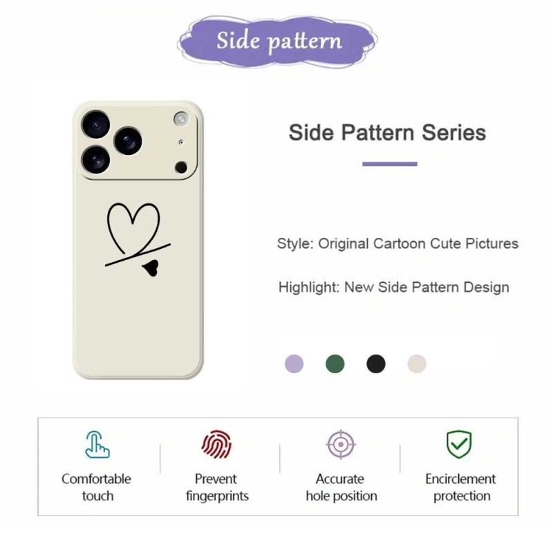 Tok iPhone 17 Pro Folyékony Szilikon Szív