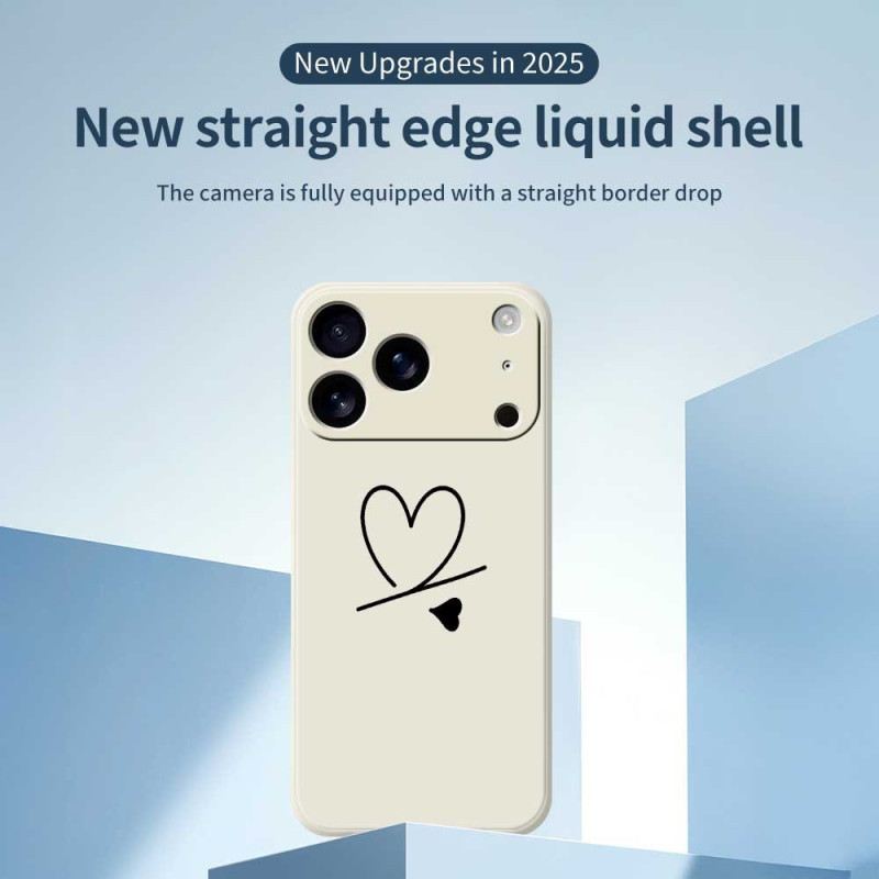 Tok iPhone 17 Pro Folyékony Szilikon Szív