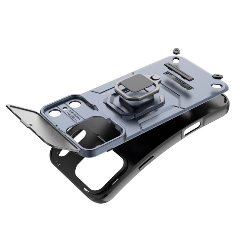 Tok iPhone 17 Pro Gyűrűs Tok Lencsevédővel