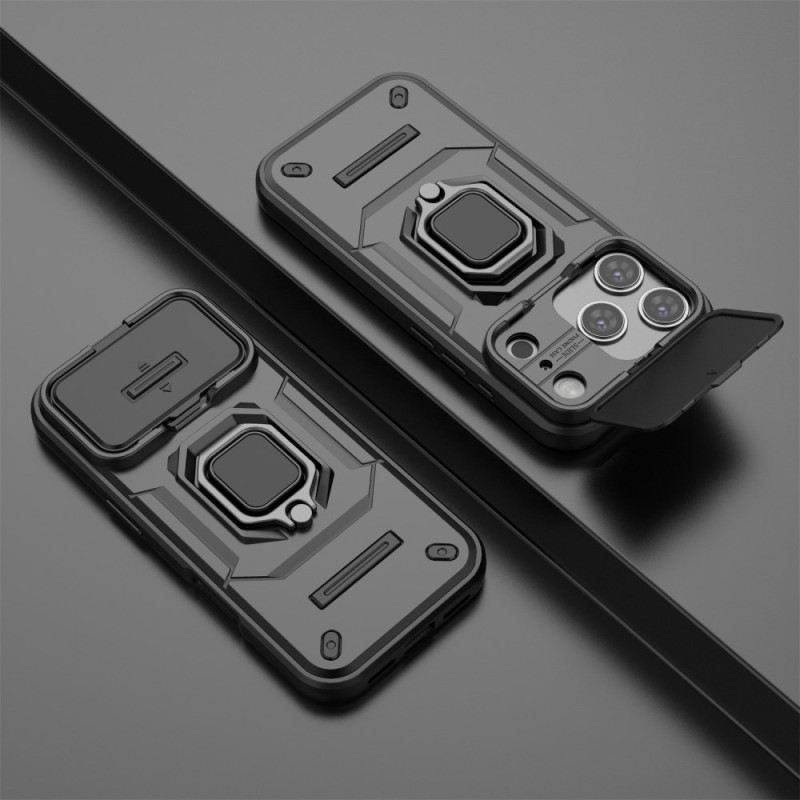 Tok iPhone 17 Pro Gyűrűs Tok Lencsevédővel