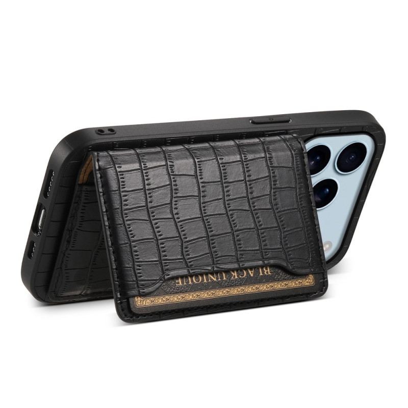 Tok iPhone 17 Pro Krokodilhatású Kártyatartó