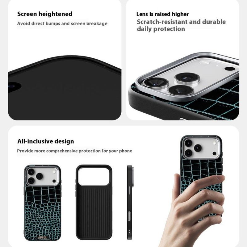 Tok iPhone 17 Pro Magsafe Kompatibilis Krokodilhatású Abeel