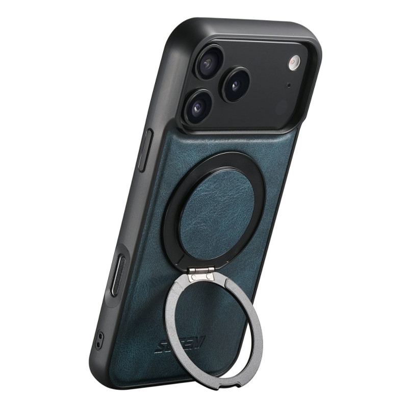 Tok iPhone 17 Pro Magsafe Kompatibilis Viaszos Bőrhatású Forgó Tartóval