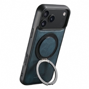 Tok iPhone 17 Pro Magsafe Kompatibilis Viaszos Bőrhatású Forgó Tartóval