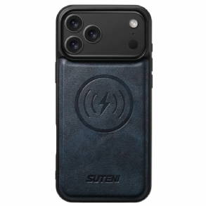 Tok iPhone 17 Pro Magsafe Kompatibilis Vintage Bőrhatású