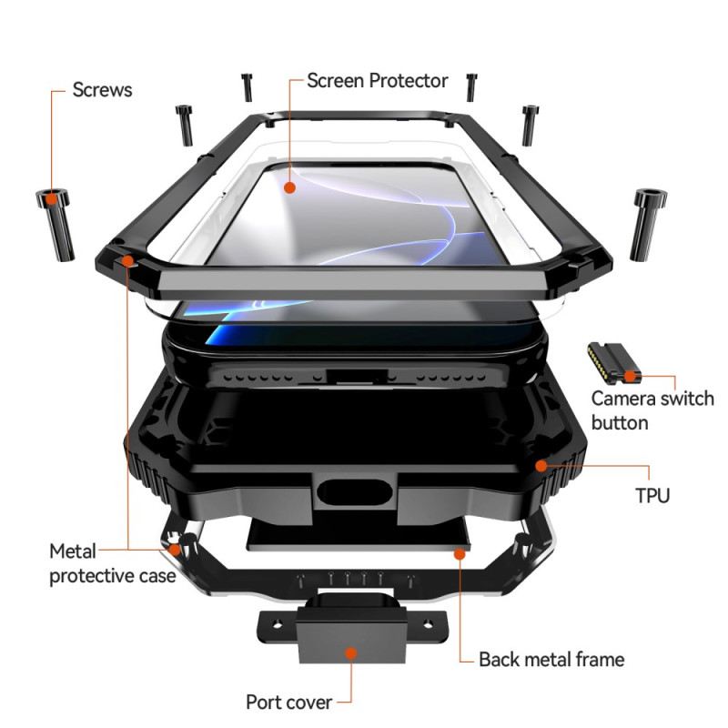 Tok iPhone 17 Pro R-just Páncél