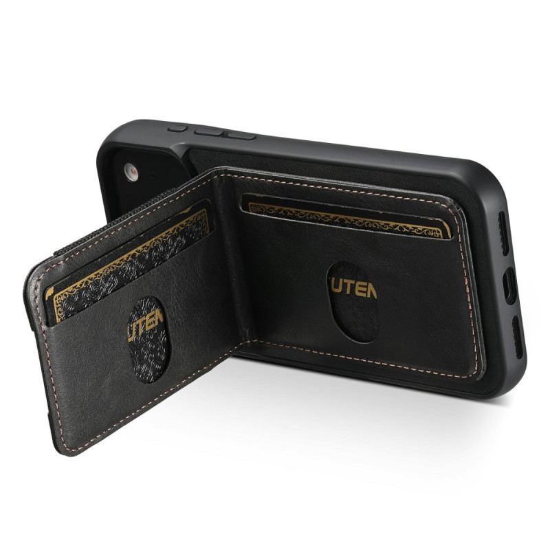 Tok iPhone 17 Pro Viaszos Bőr Stílusú Kártyatartó