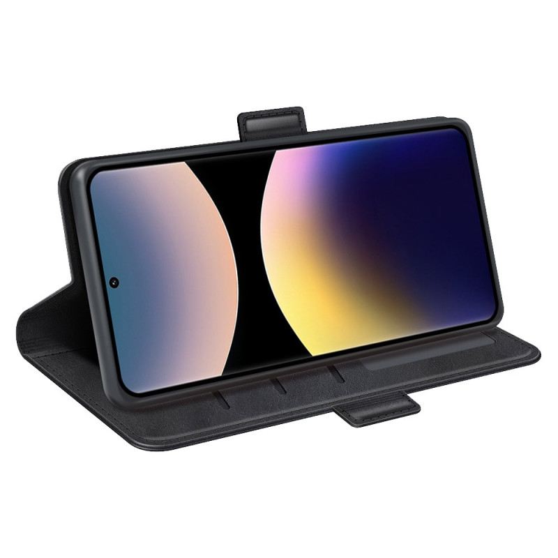 Bőrtok Xiaomi Redmi Note 14 Pro 4g Dupla Csat