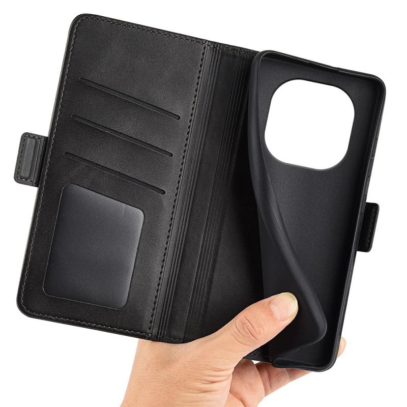 Bőrtok Xiaomi Redmi Note 14 Pro 4g Dupla Csat