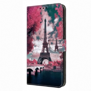 Bőrtok Xiaomi Redmi Note 14 Pro 4g Eiffel-torony