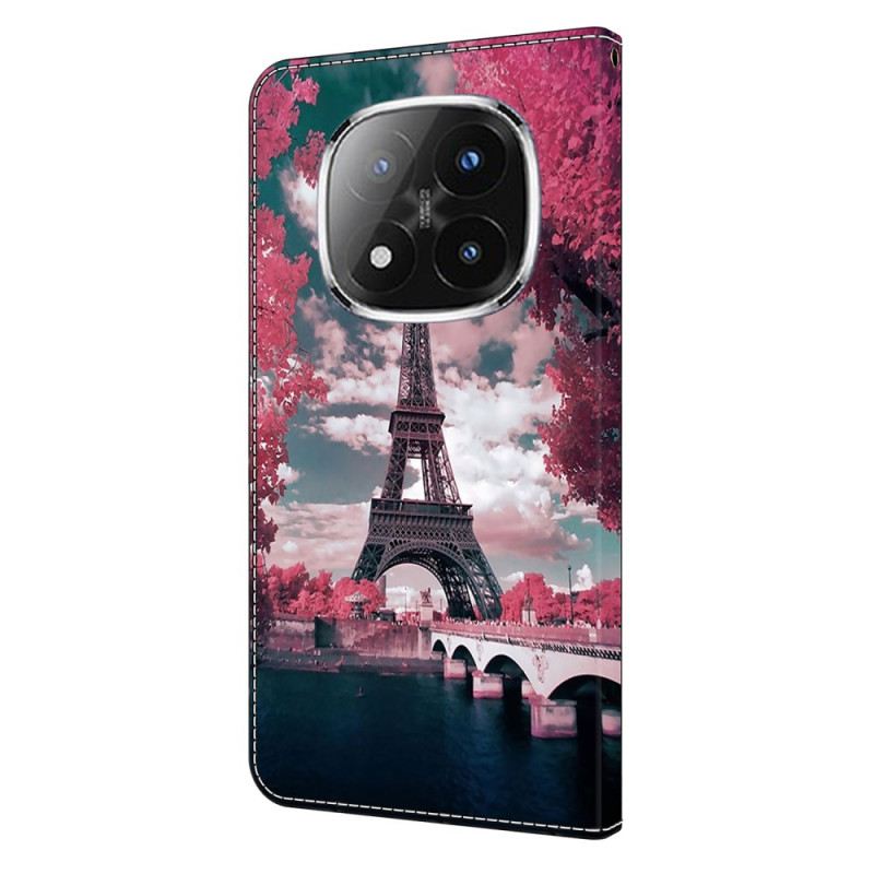 Bőrtok Xiaomi Redmi Note 14 Pro 4g Eiffel-torony