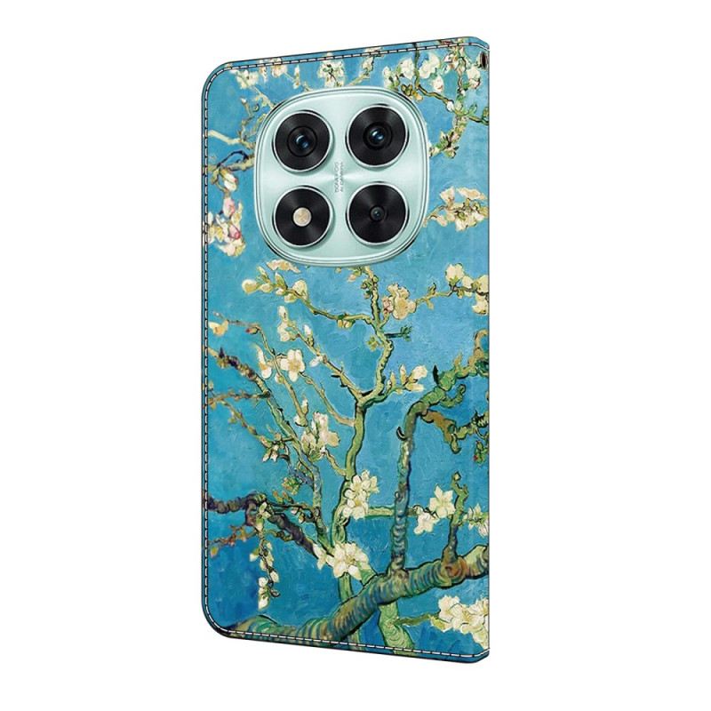 Bőrtok Xiaomi Redmi Note 14 Pro 4g Fehér Ágak