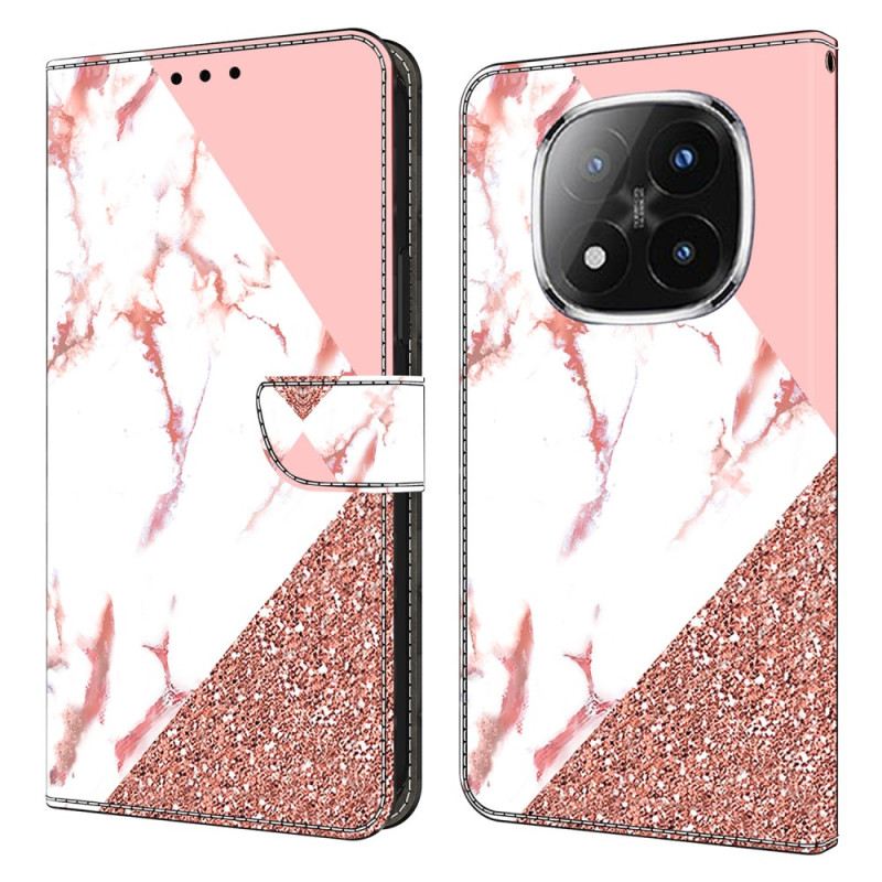 Bőrtok Xiaomi Redmi Note 14 Pro 4g Háromszög Alakú Márvány