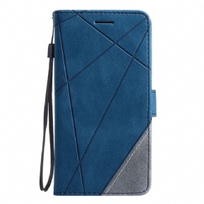 Bőrtok Xiaomi Redmi Note 14 Pro 4g Kétszínű Csíkokkal