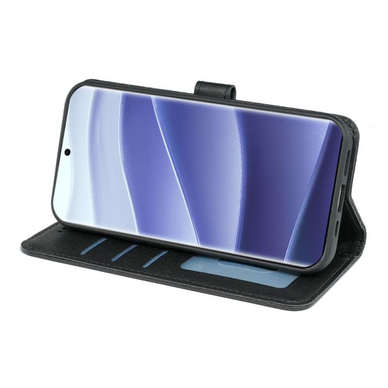 Bőrtok Xiaomi Redmi Note 14 Pro 4g Kockák Szegéllyel És Pánttal