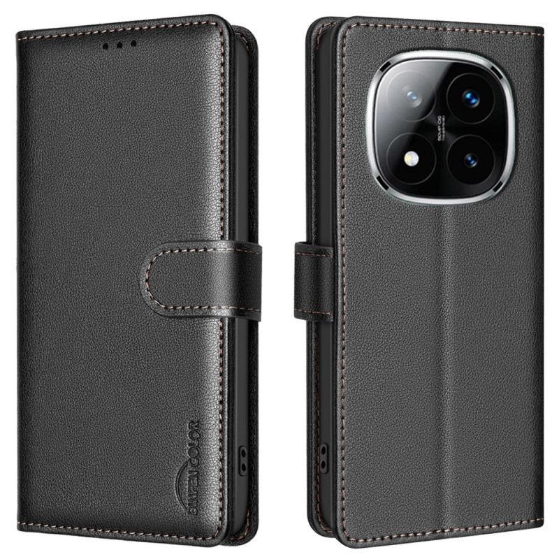 Bőrtok Xiaomi Redmi Note 14 Pro 4g Rfid Blokkoló Binfen Color