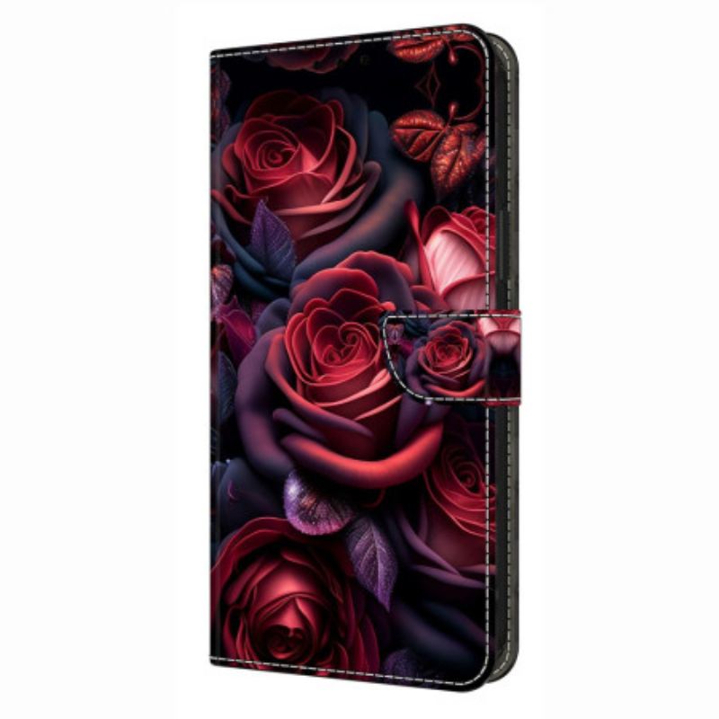 Bőrtok Xiaomi Redmi Note 14 Pro 4g Rózsák