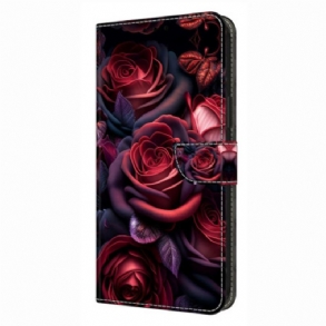Bőrtok Xiaomi Redmi Note 14 Pro 4g Rózsák