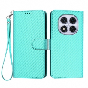 Bőrtok Xiaomi Redmi Note 14 Pro 4g Szénszálas Textúra Pánttal