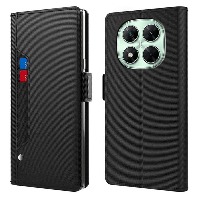 Bőrtok Xiaomi Redmi Note 14 Pro 4g Tükrös És Kivehető Kártyatartó