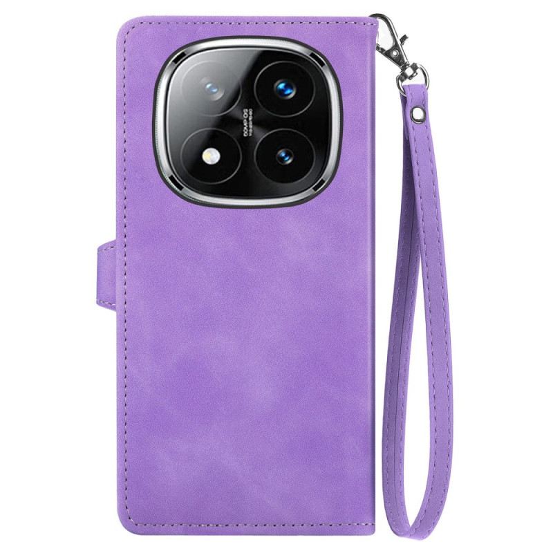 Bőrtok Xiaomi Redmi Note 14 Pro 4g Velúr Csipkehatású