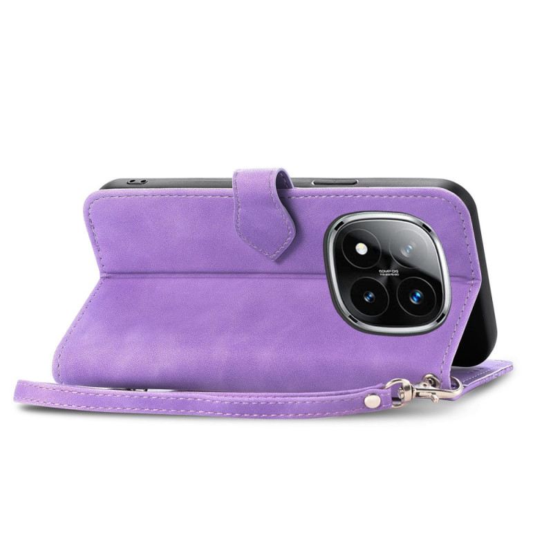 Bőrtok Xiaomi Redmi Note 14 Pro 4g Velúr Csipkehatású