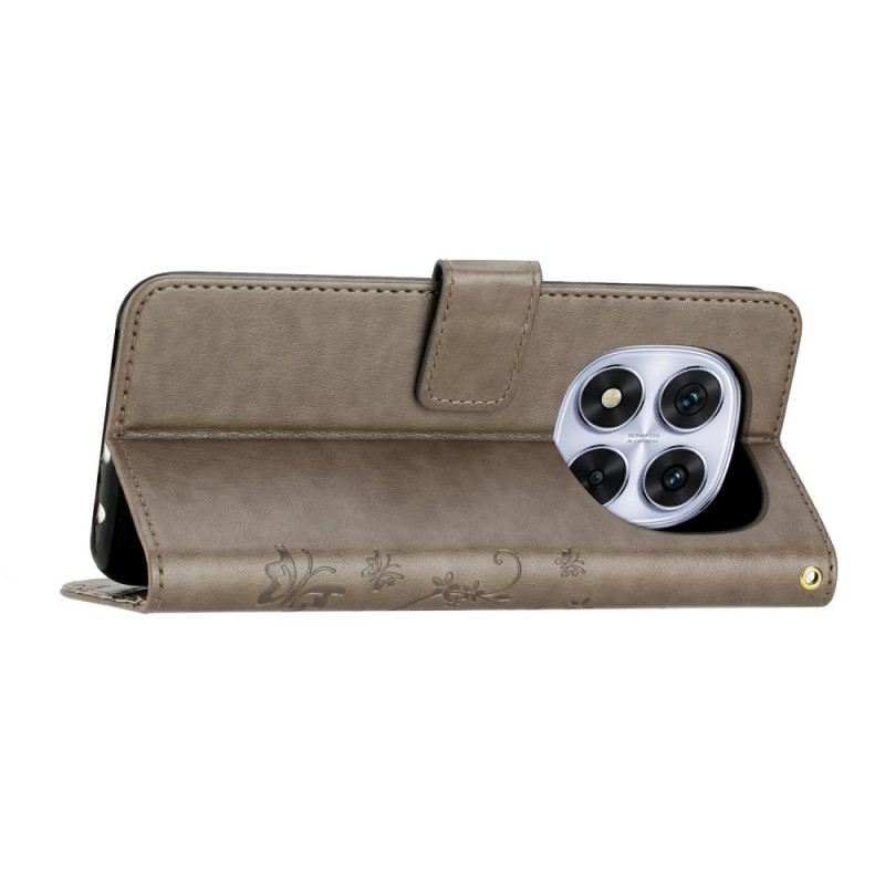 Bőrtok Xiaomi Redmi Note 14 Pro 4g Virágok