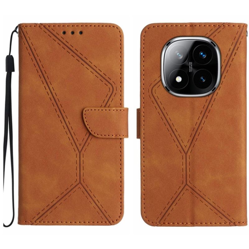 Bőrtok Xiaomi Redmi Note 14 Pro 4g Vonalak És Csíkok