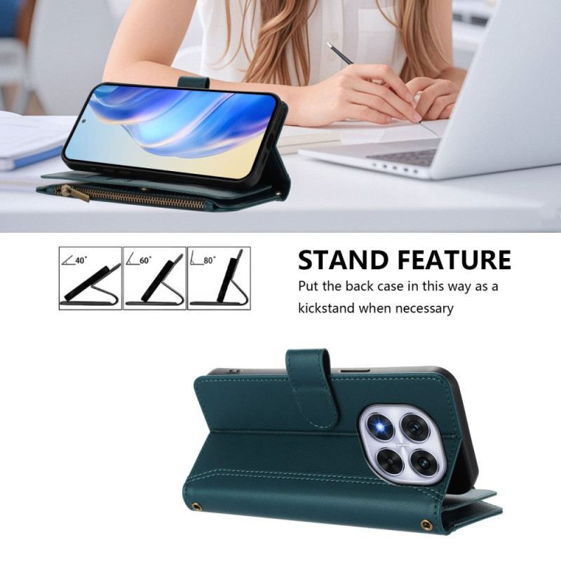 Fliptok Xiaomi Redmi Note 14 Pro 4g 9 Kártyás Tárca Nyakpánttal