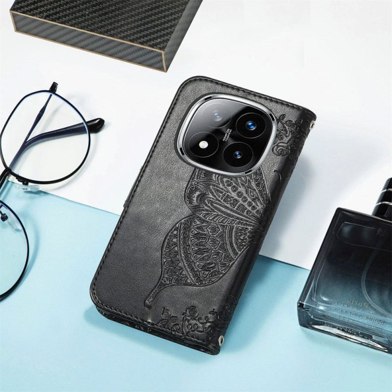 Fliptok Xiaomi Redmi Note 14 Pro 4g Barokk Pillangó