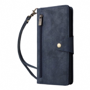 Fliptok Xiaomi Redmi Note 14 Pro 4g Cipzáras Pénztárca Pánttal