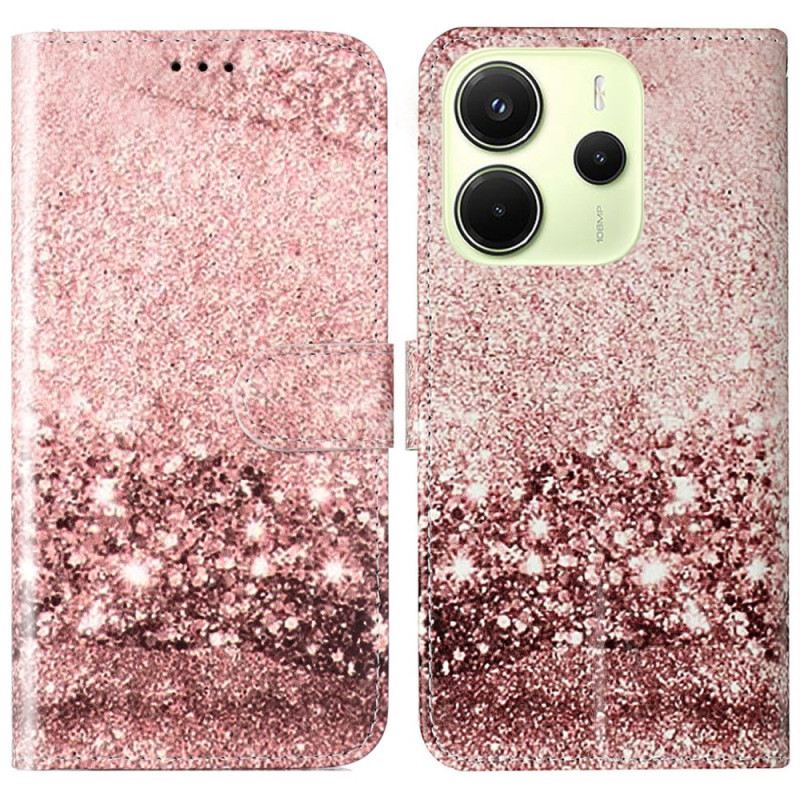 Fliptok Xiaomi Redmi Note 14 Pro 4g Rózsaszín Arany Márvány