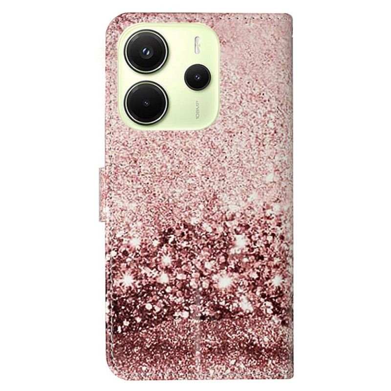 Fliptok Xiaomi Redmi Note 14 Pro 4g Rózsaszín Arany Márvány