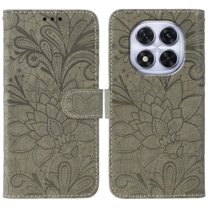 Fliptok Xiaomi Redmi Note 14 Pro 4g Virágos Csipke