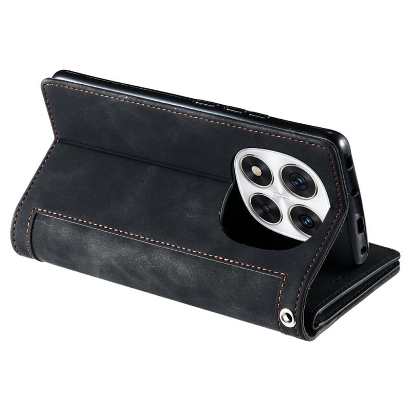 Kinyitható Bőrtok Xiaomi Redmi Note 14 Pro 4g 9 Kártyatartó Pánttal