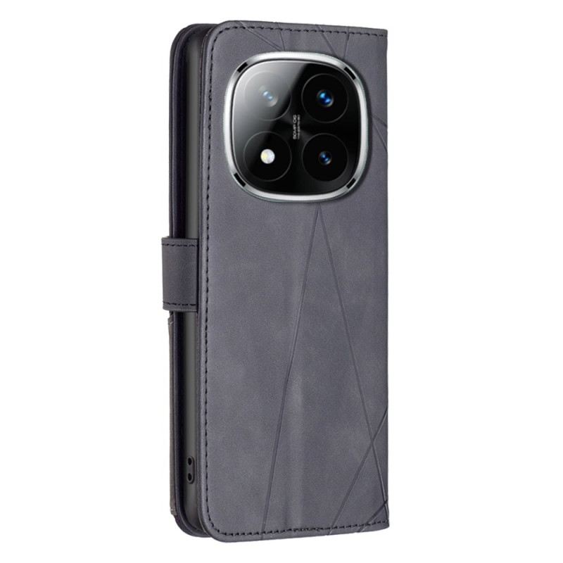 Kinyitható Bőrtok Xiaomi Redmi Note 14 Pro 4g Geometrikus Binfen Szín