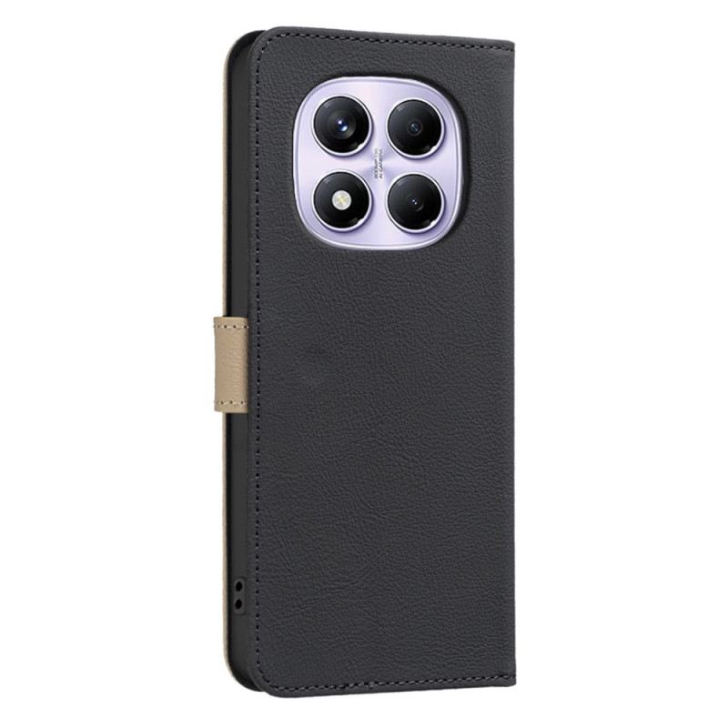 Kinyitható Bőrtok Xiaomi Redmi Note 14 Pro 4g Kétszínű Binfen Color