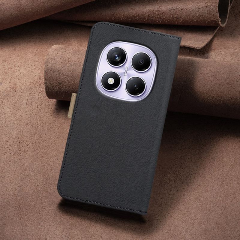 Kinyitható Bőrtok Xiaomi Redmi Note 14 Pro 4g Kétszínű Binfen Color