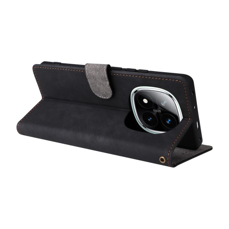 Kinyitható Bőrtok Xiaomi Redmi Note 14 Pro 4g Rfid-védelemmel