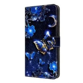 Kinyitható Tokok Xiaomi Redmi Note 14 Pro 4g Fényes Pillangók